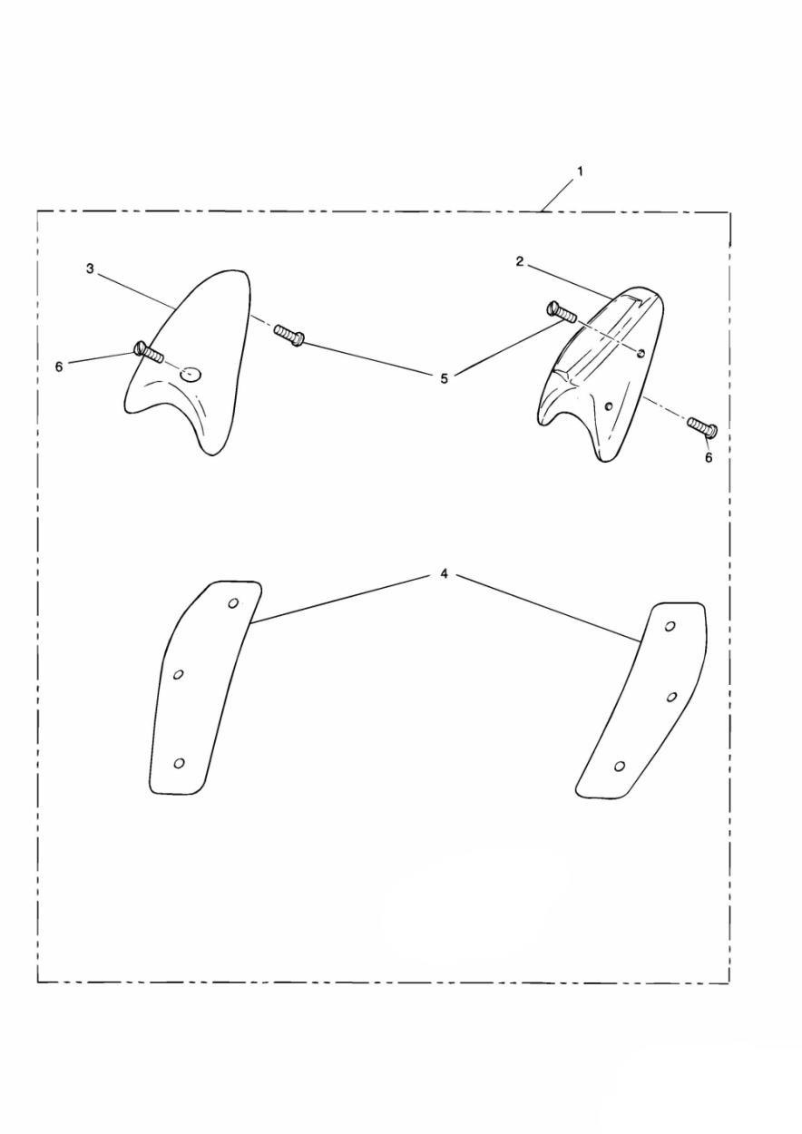 Hand Deflector Kit exploded diagram