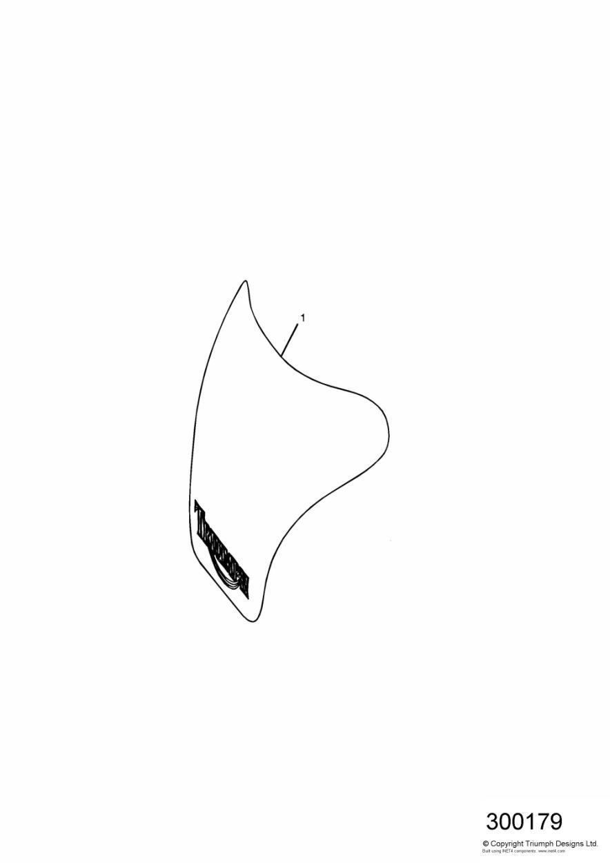 Carbon Fibre Tank Shield exploded diagram
