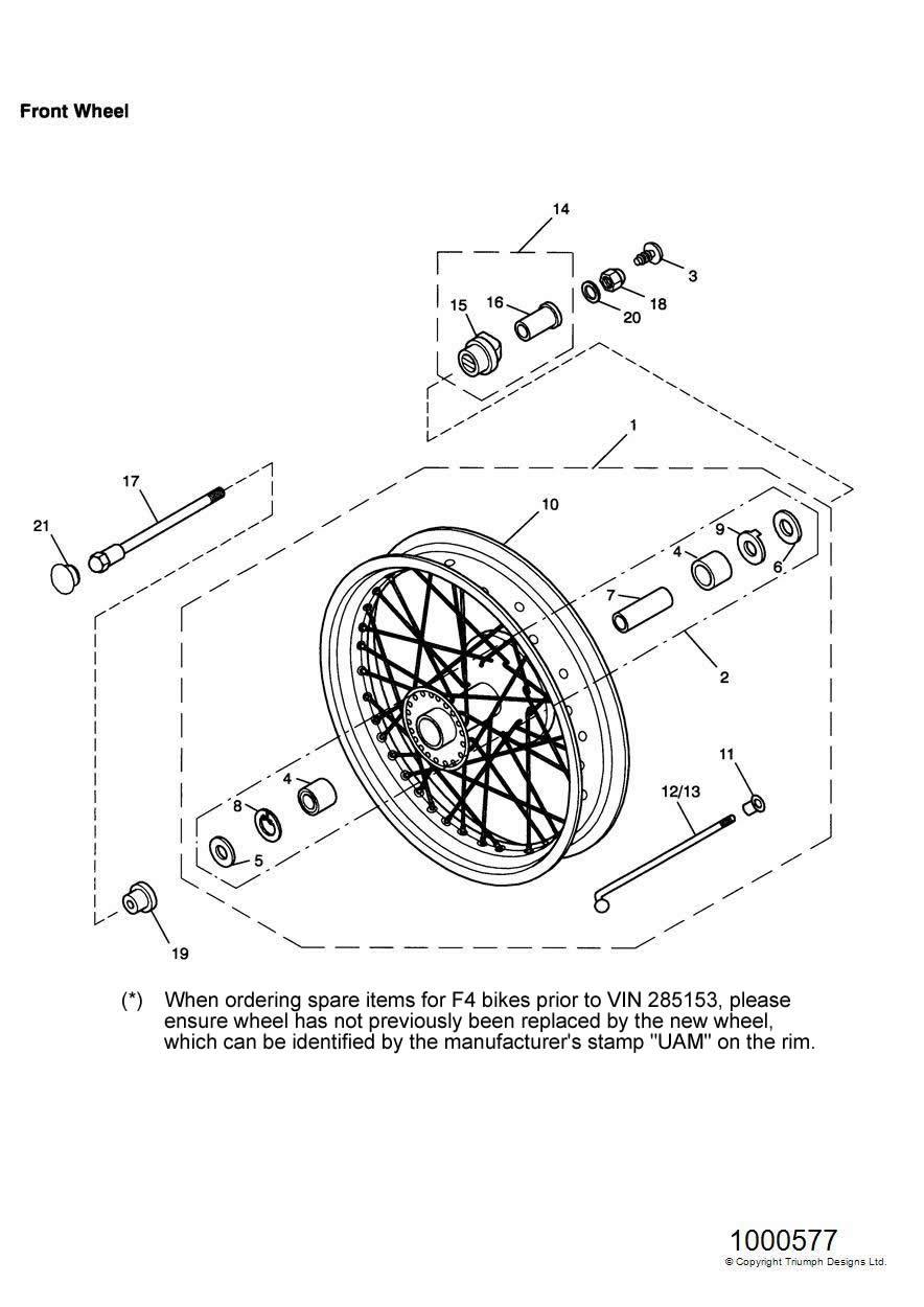 Front Wheel exploded diagram