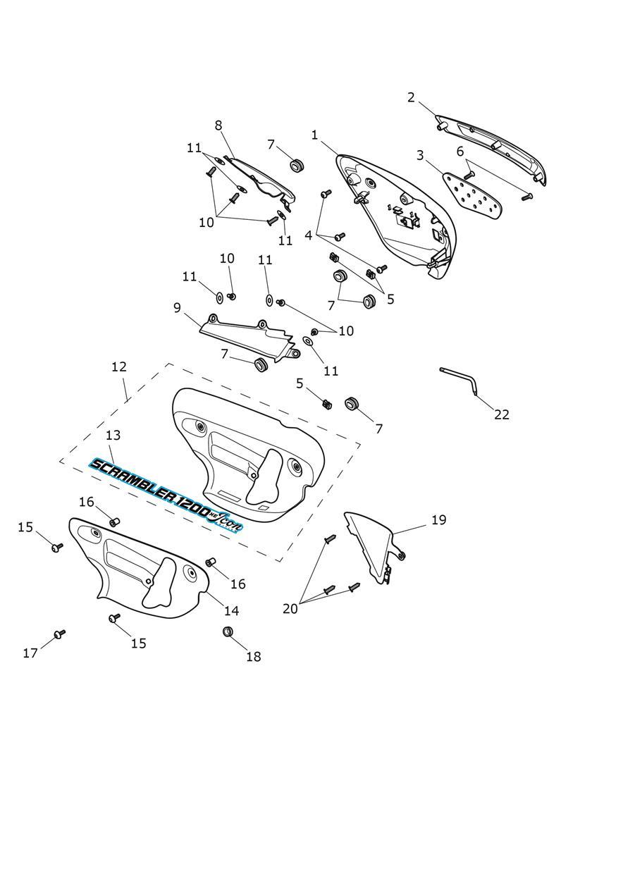 Side Panels - Icon Edition exploded diagram