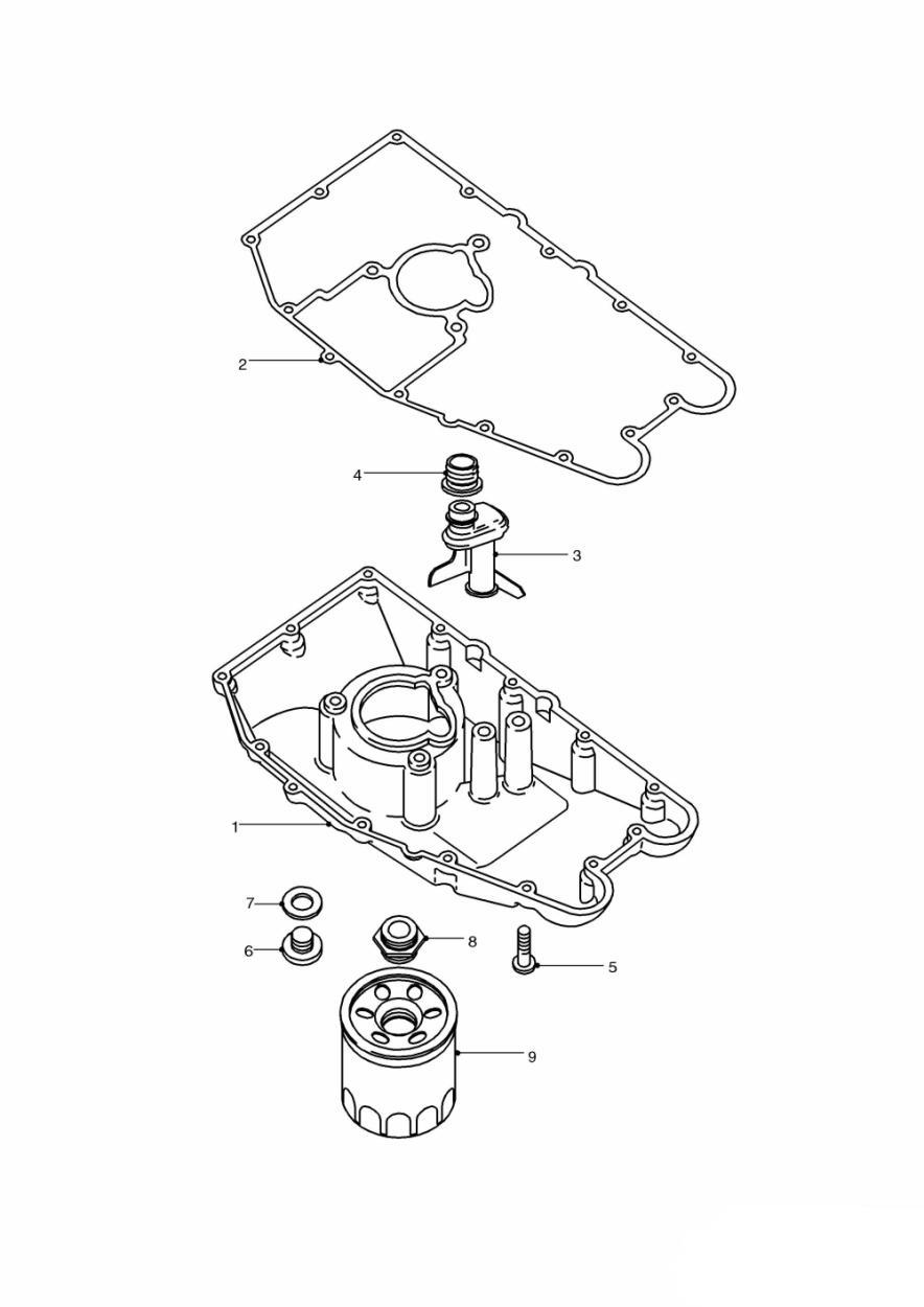 Sump exploded diagram