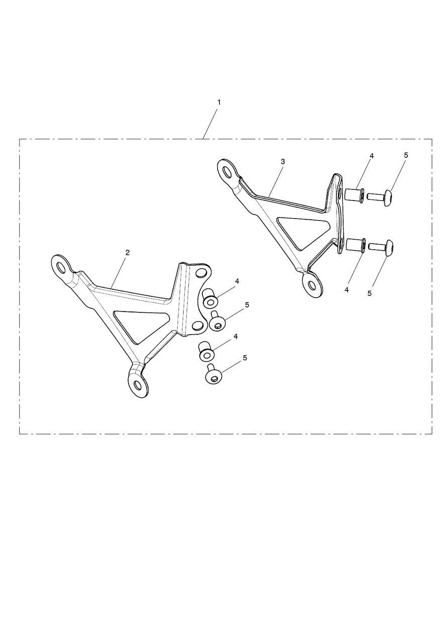 Flyscreen Mounting Kit exploded diagram