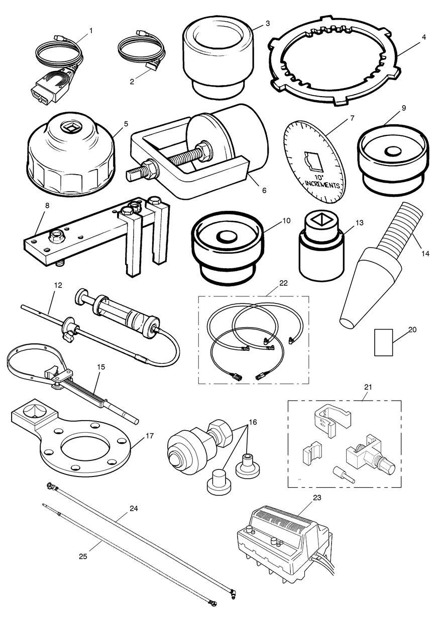 Service Tools exploded diagram