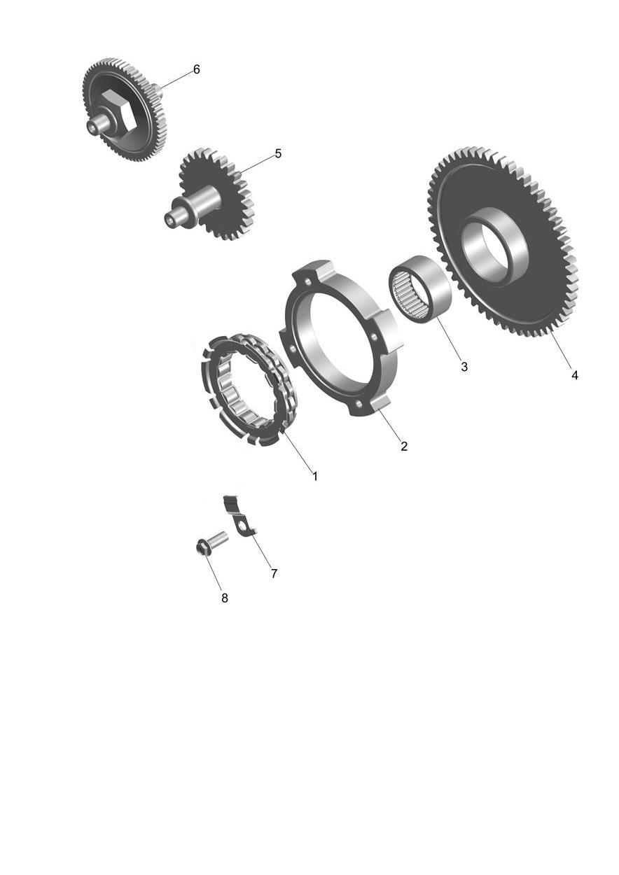 Starter Drive exploded diagram