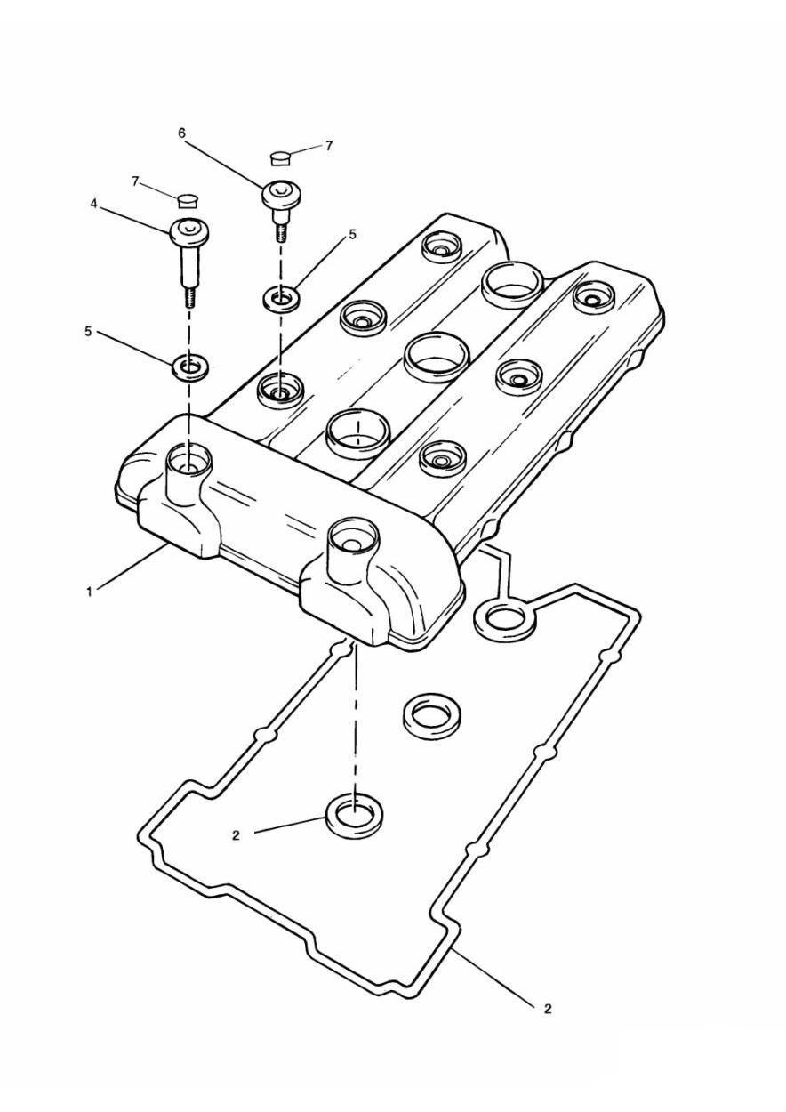 Cam Cover exploded diagram