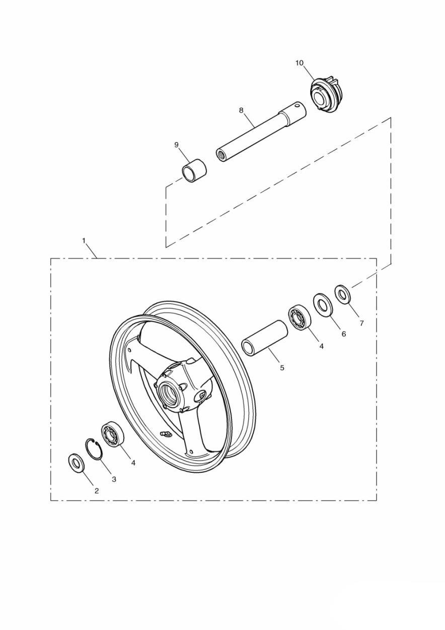 Front Wheel exploded diagram