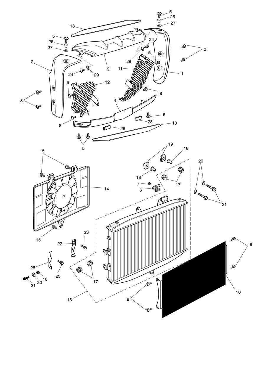 Cooling System - Cont’d exploded diagram