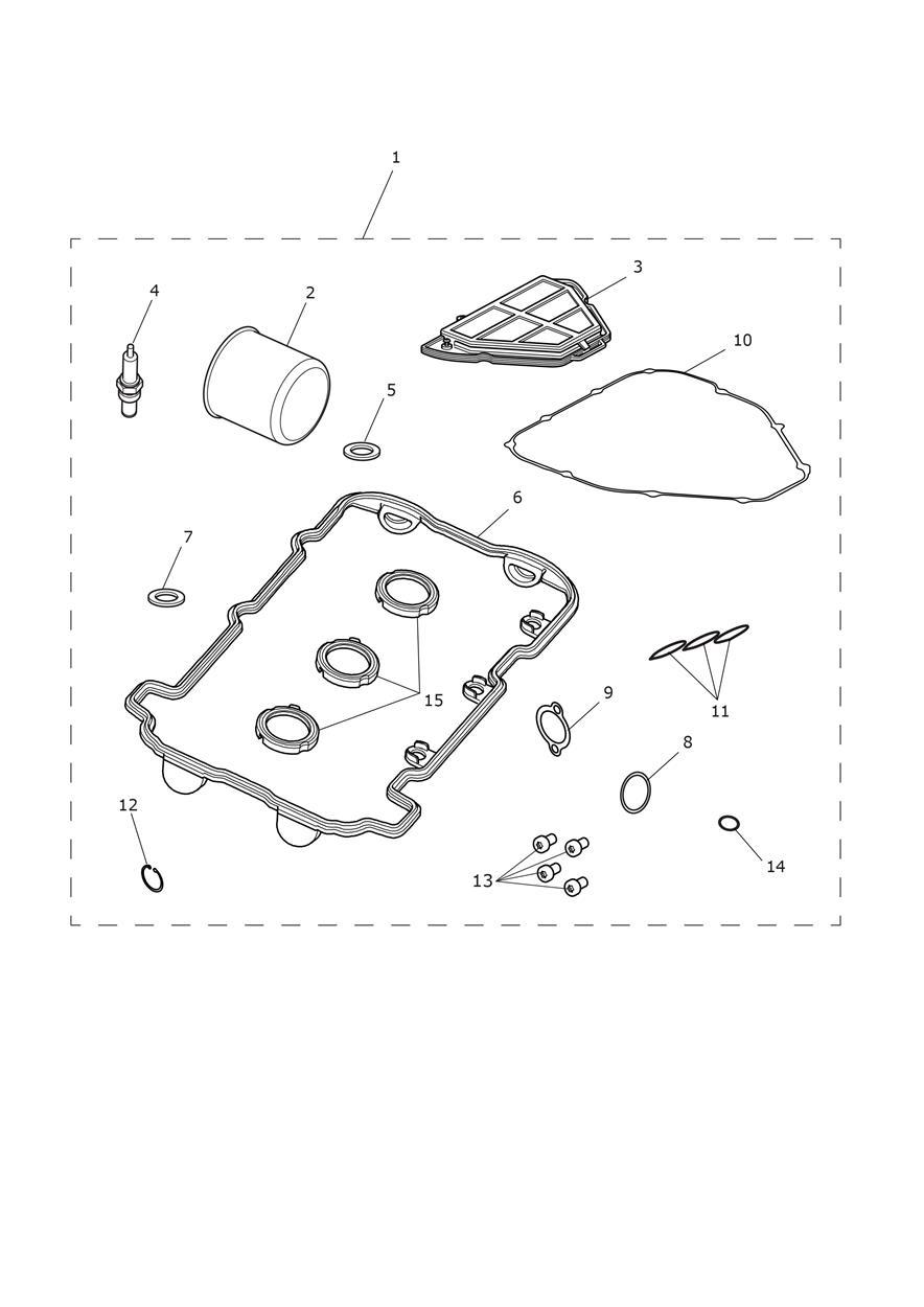 Engine Service Kits exploded diagram