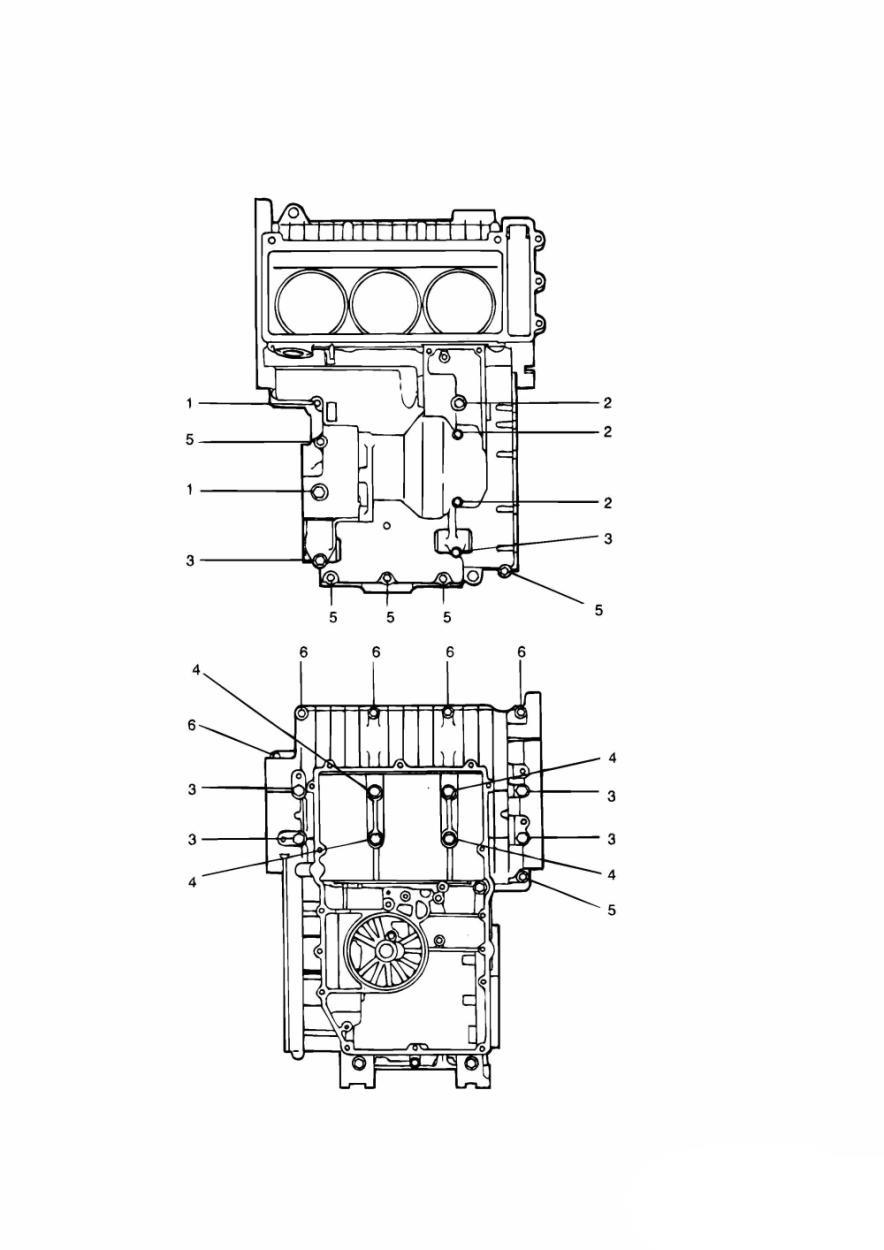 Crankcase Fixings exploded diagram