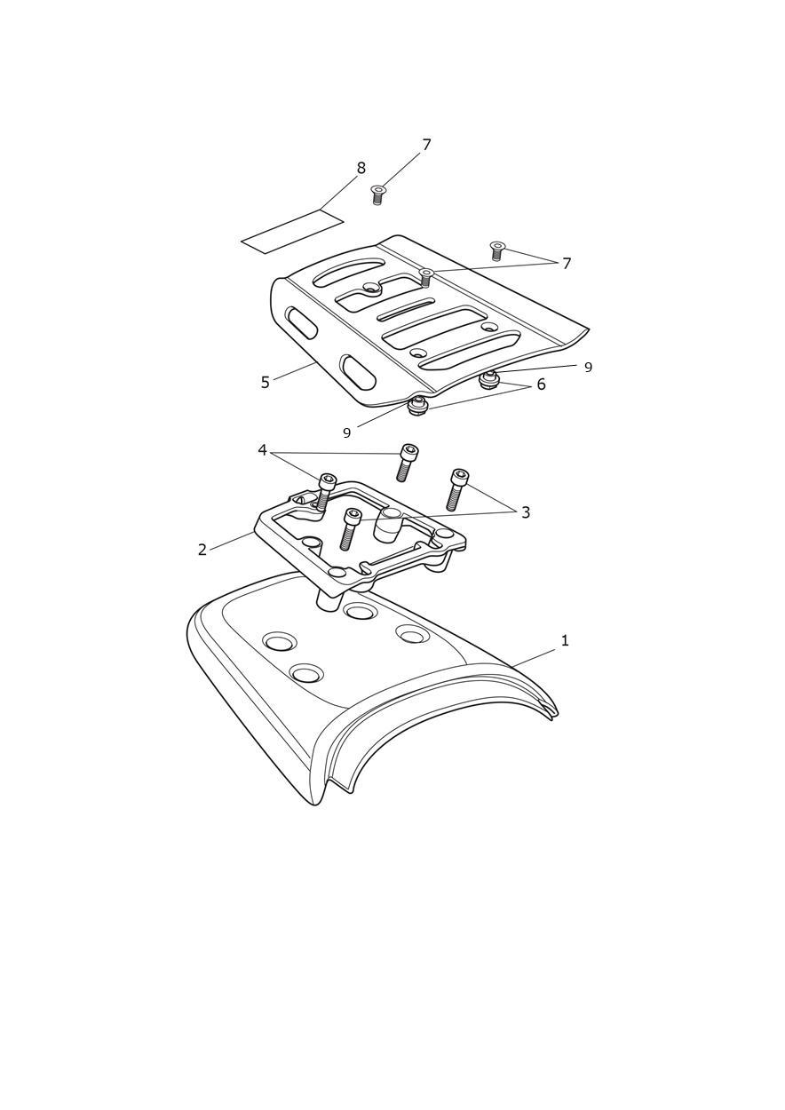 Rear Bodywork exploded diagram