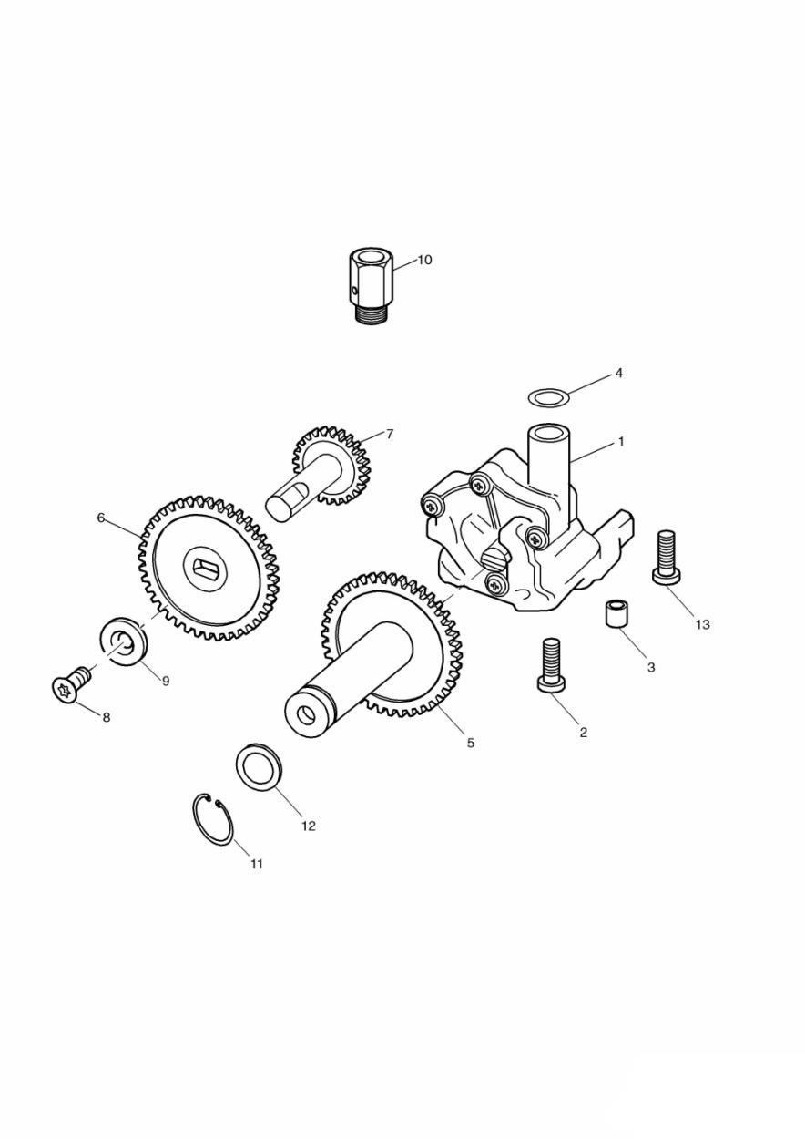 Oil Pump/Drive exploded diagram