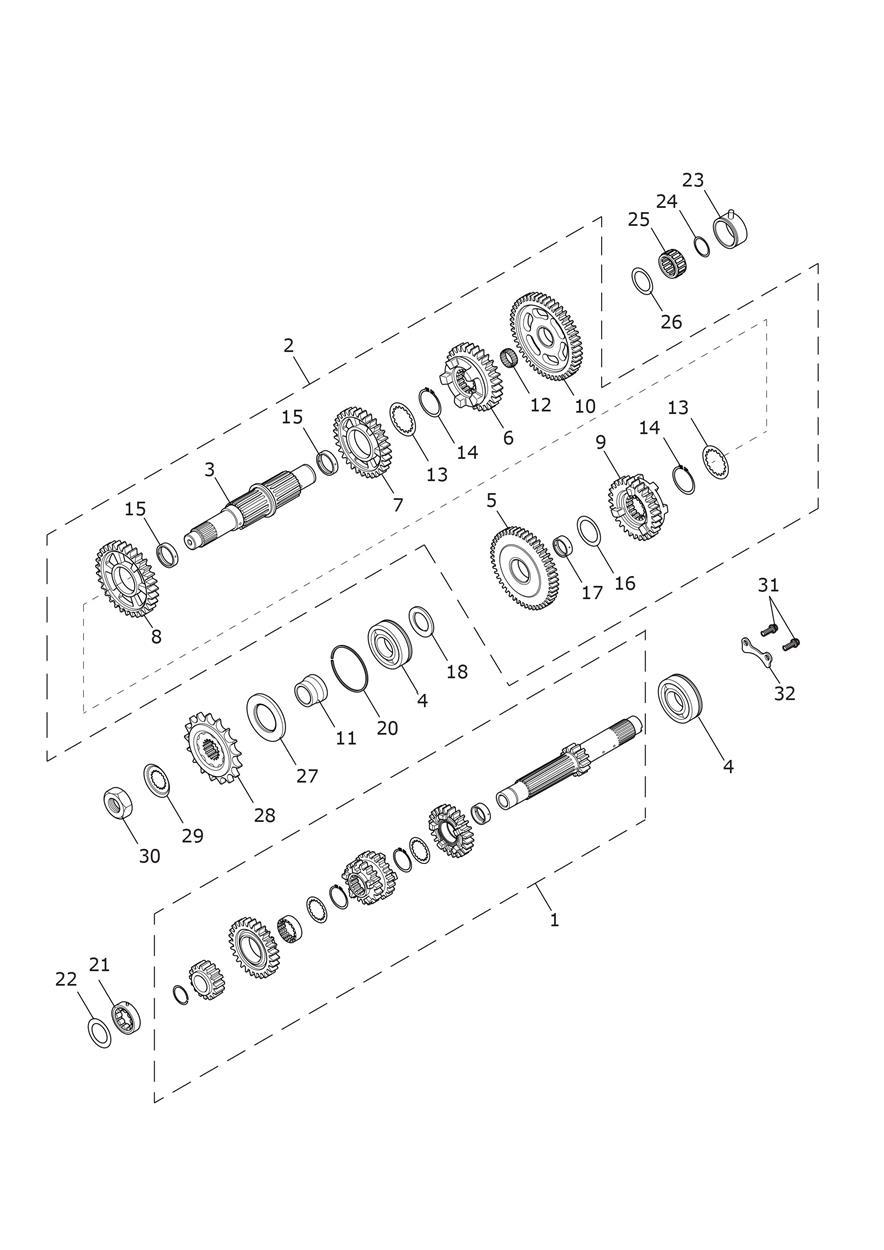 Transmission exploded diagram