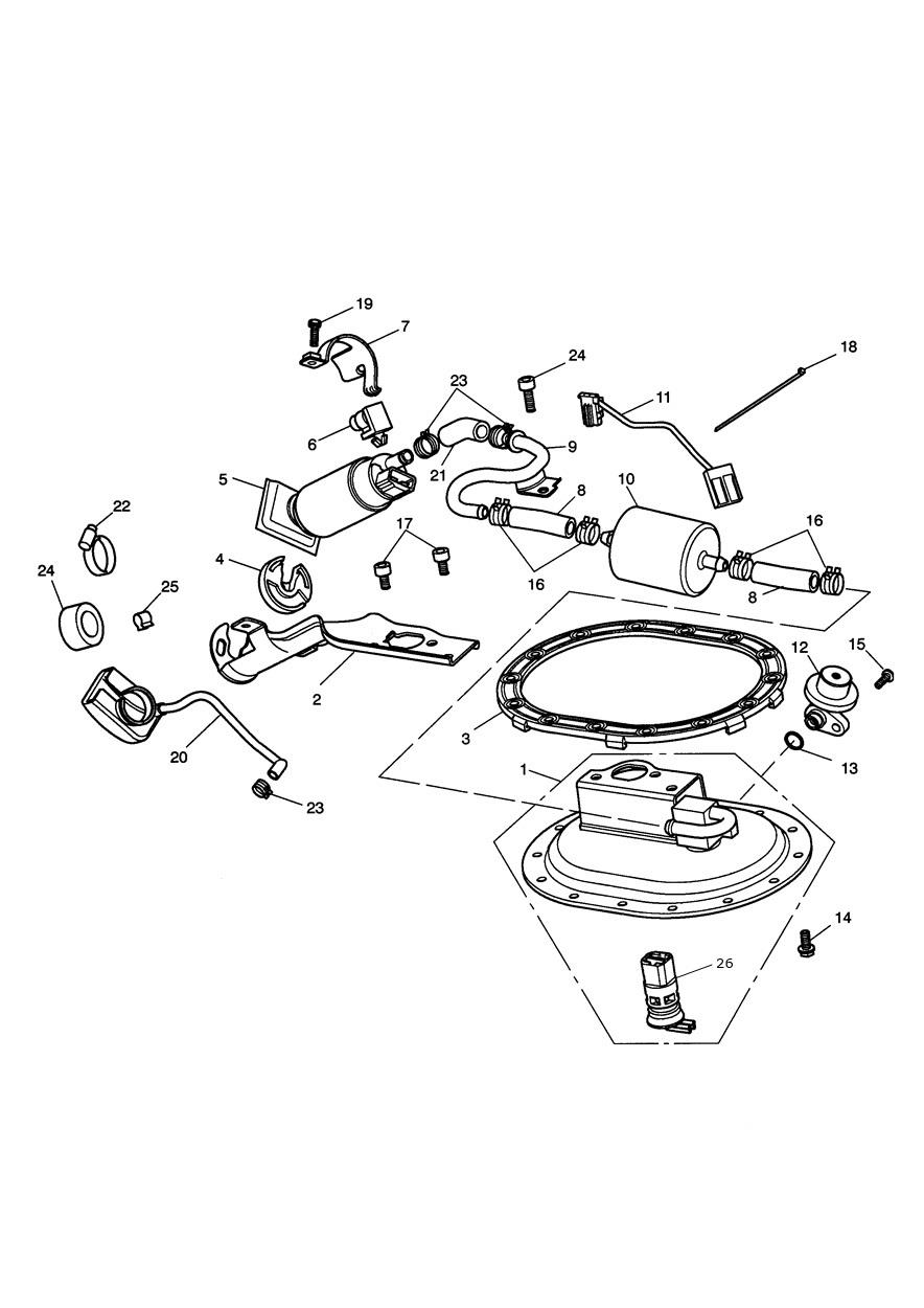 Fuel Pump & Fittings exploded diagram