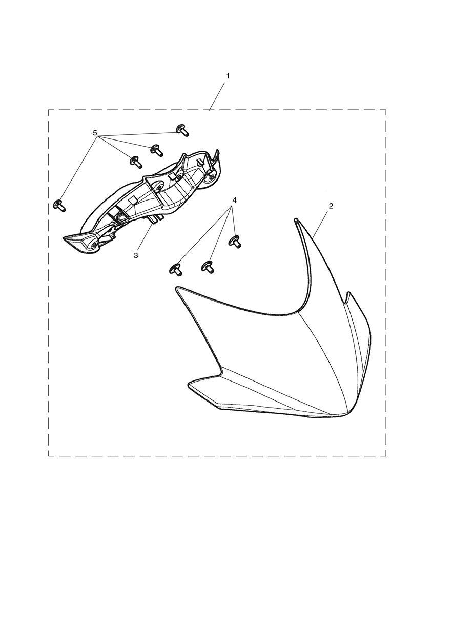 Flyscreen Kit exploded diagram