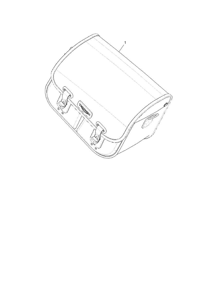 Pannier, Waxed Cotton, Black, RH exploded diagram