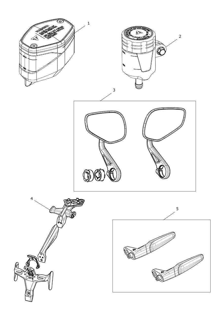 STREET TRIPLE STYLE PACK exploded diagram