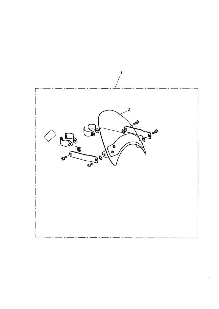 Flyscreen Kit Chrome exploded diagram