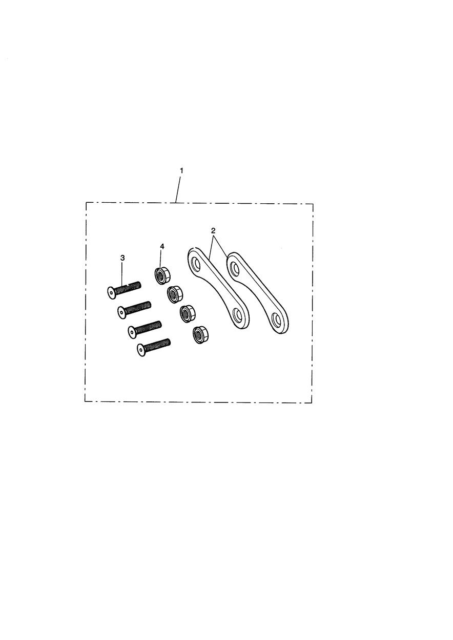 Finisher Kit, Rear Footrest Mount exploded diagram