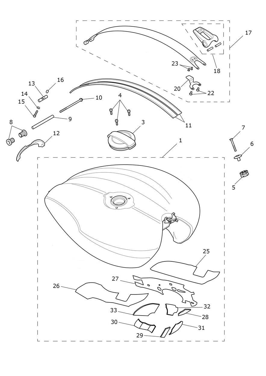 Fuel Tank exploded diagram