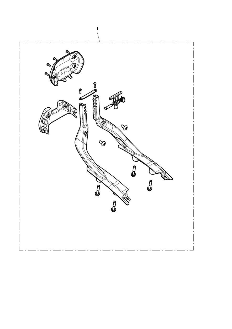 Backrest, Adjustable, Black exploded diagram