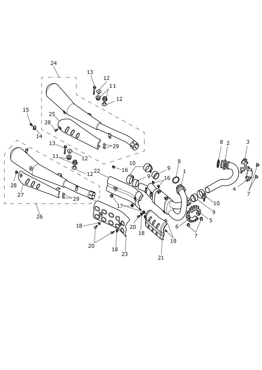 Exhaust System exploded diagram