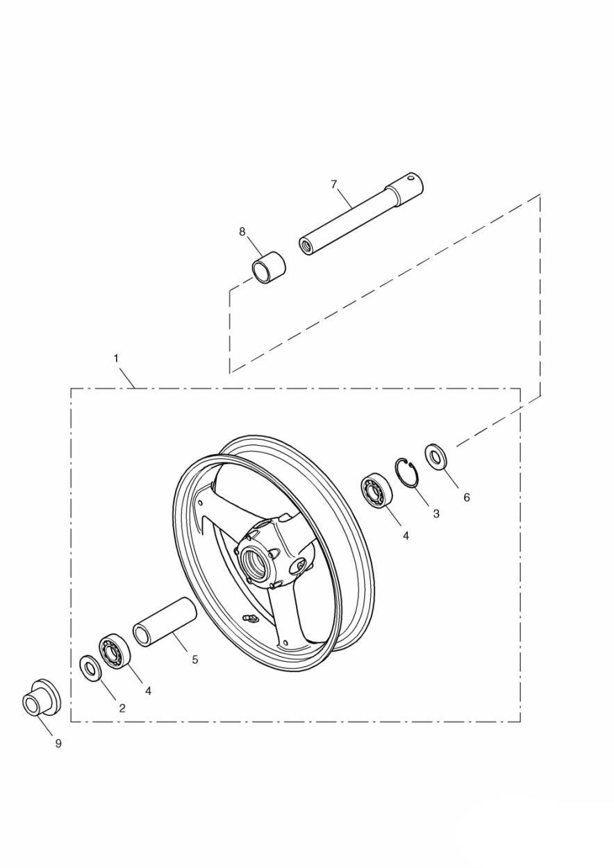 Front Wheel exploded diagram