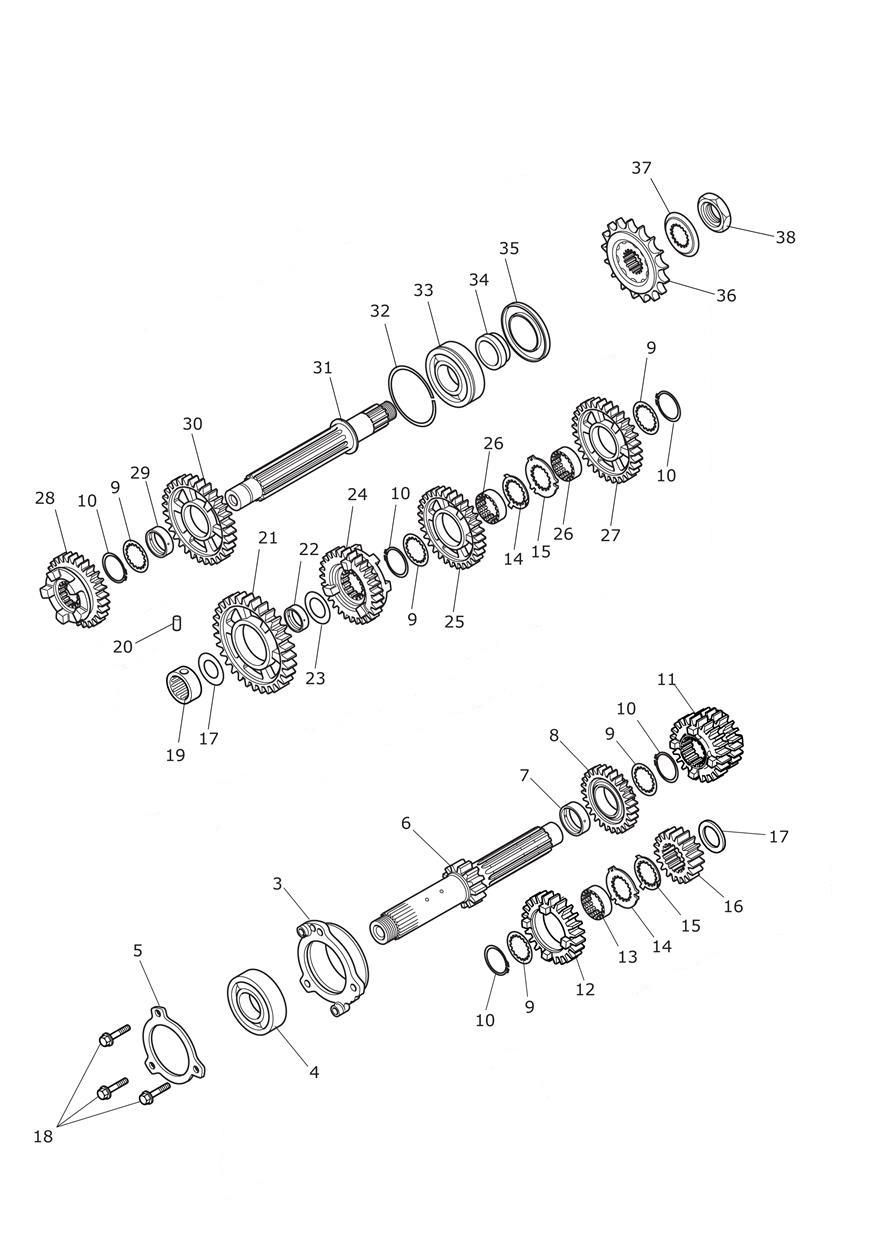 Transmission exploded diagram