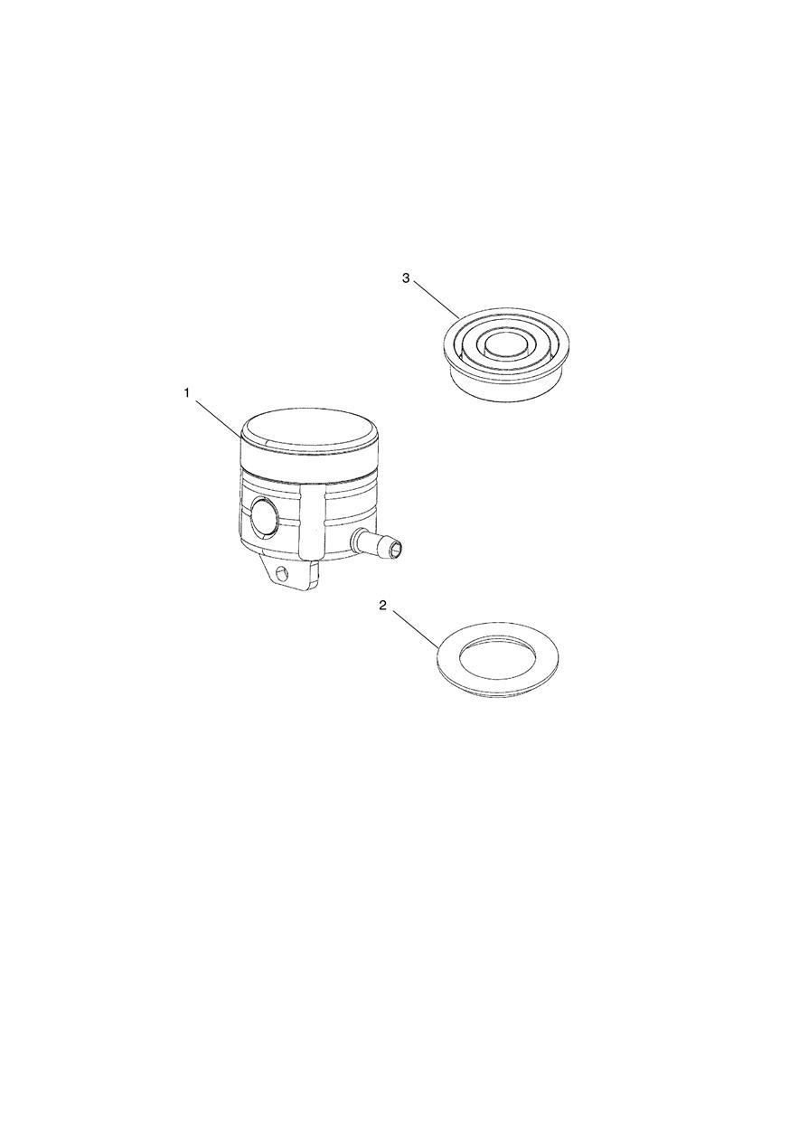 Front Brake Reservoir exploded diagram