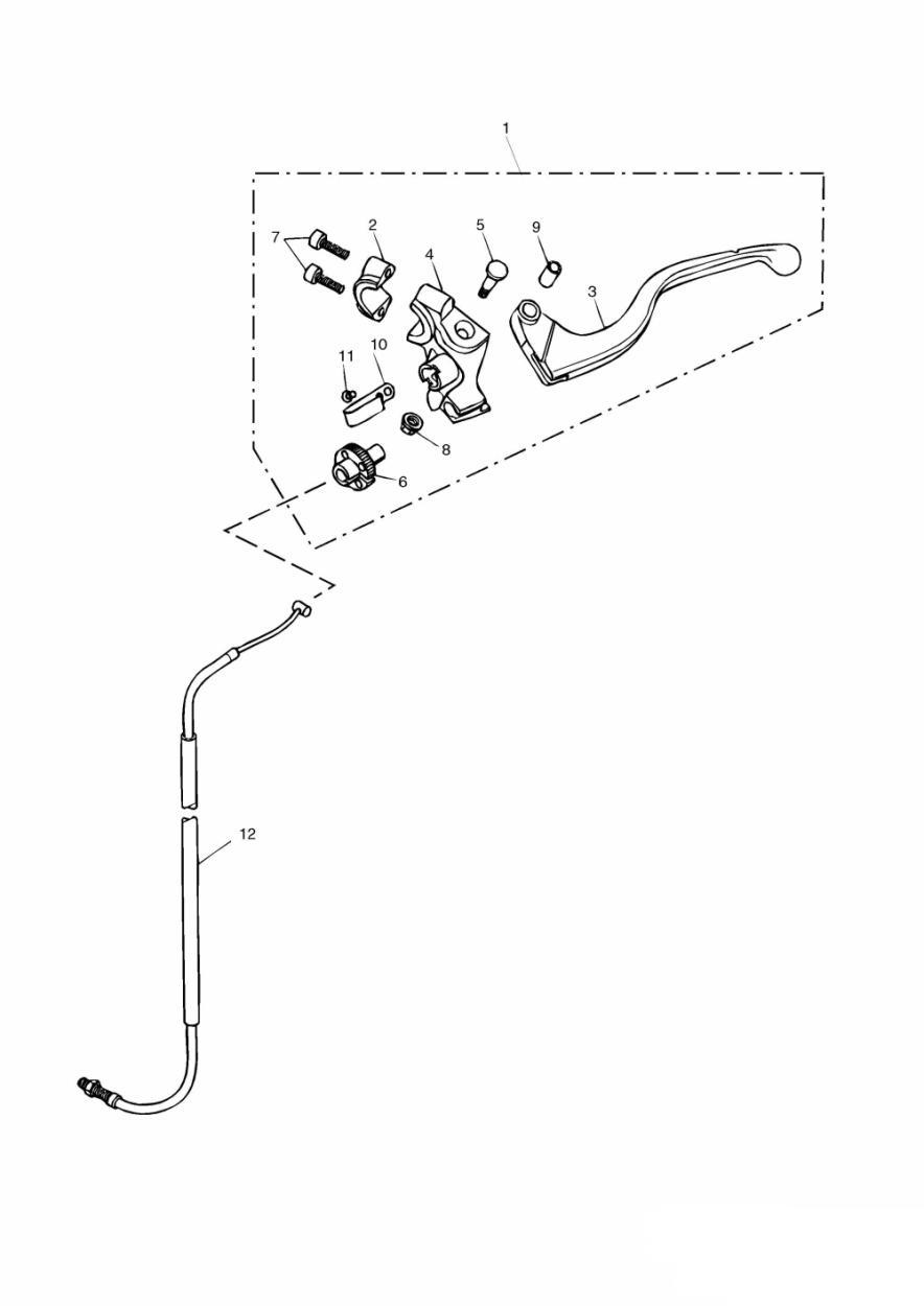 Control Cables exploded diagram
