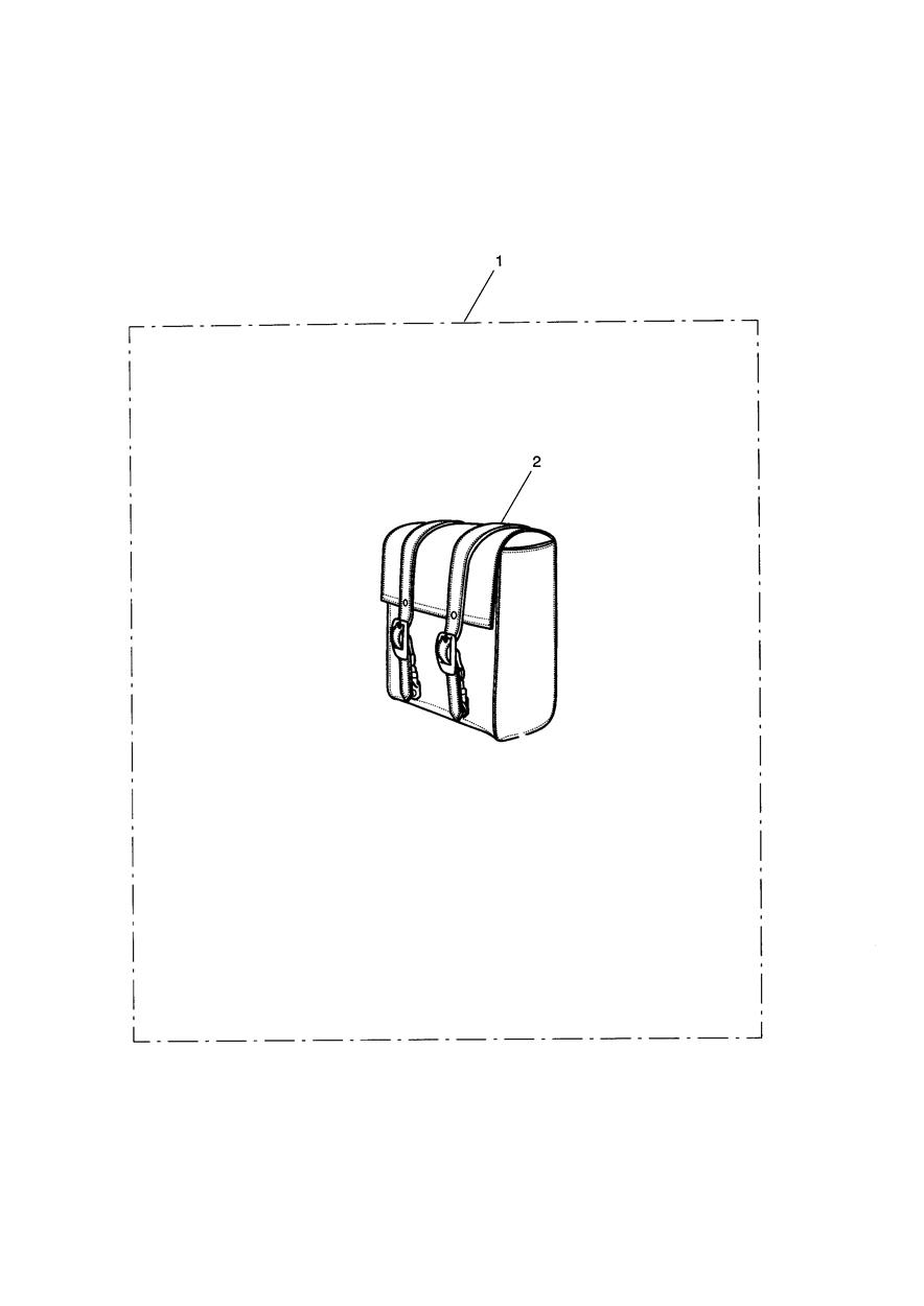 Leather Passenger Backrest Bag, Small exploded diagram