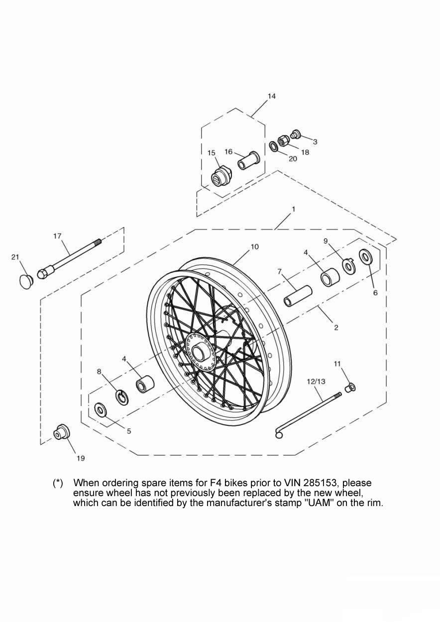 Front Wheel exploded diagram