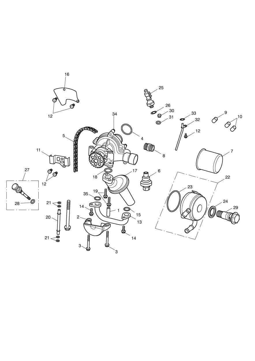 Oil Pump Drive exploded diagram