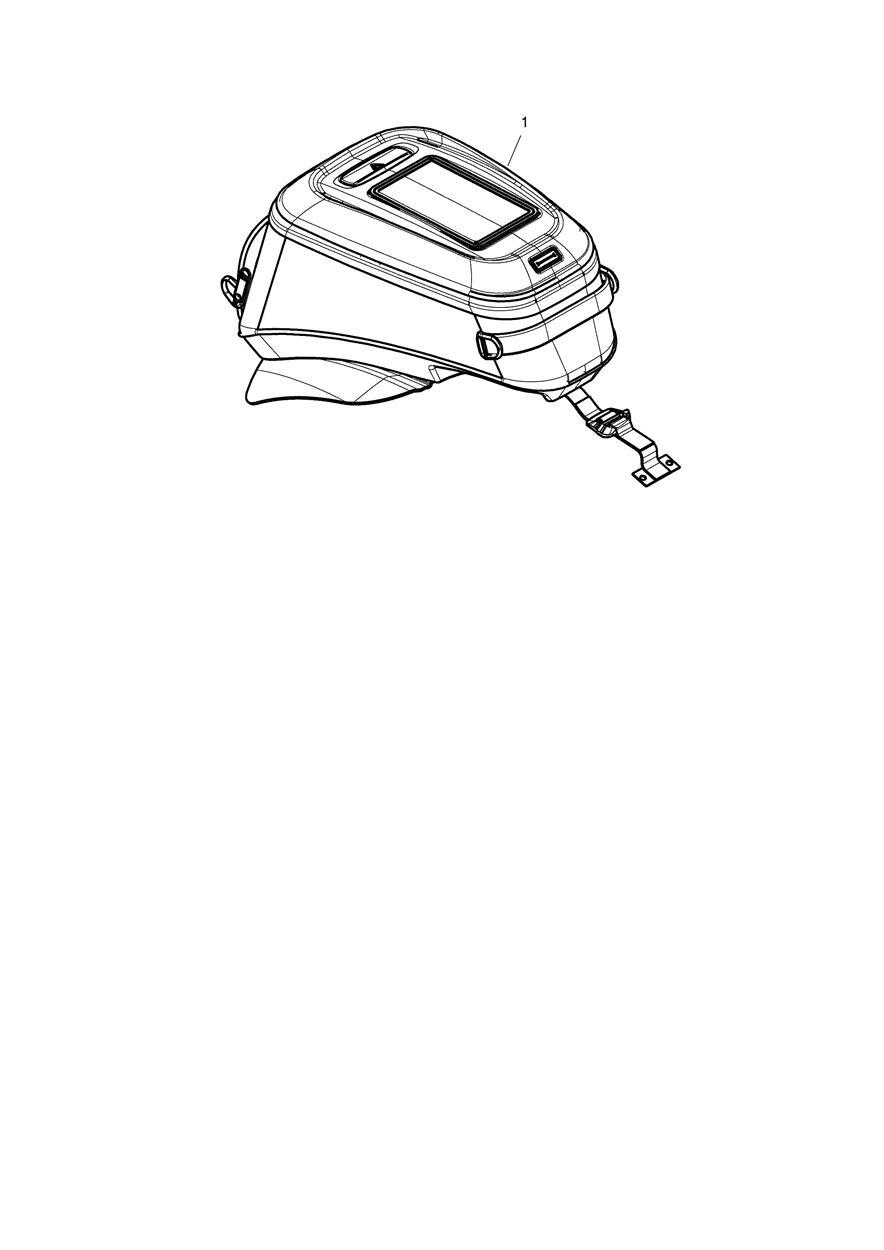 Tank Bag, Sports, Magnetic exploded diagram