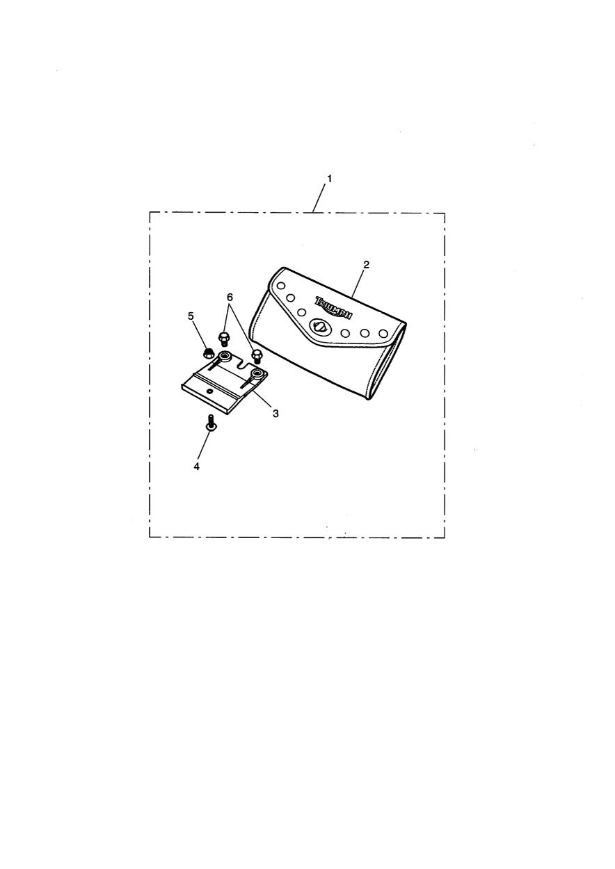 Leather Windshield Bag Kit, Plain exploded diagram