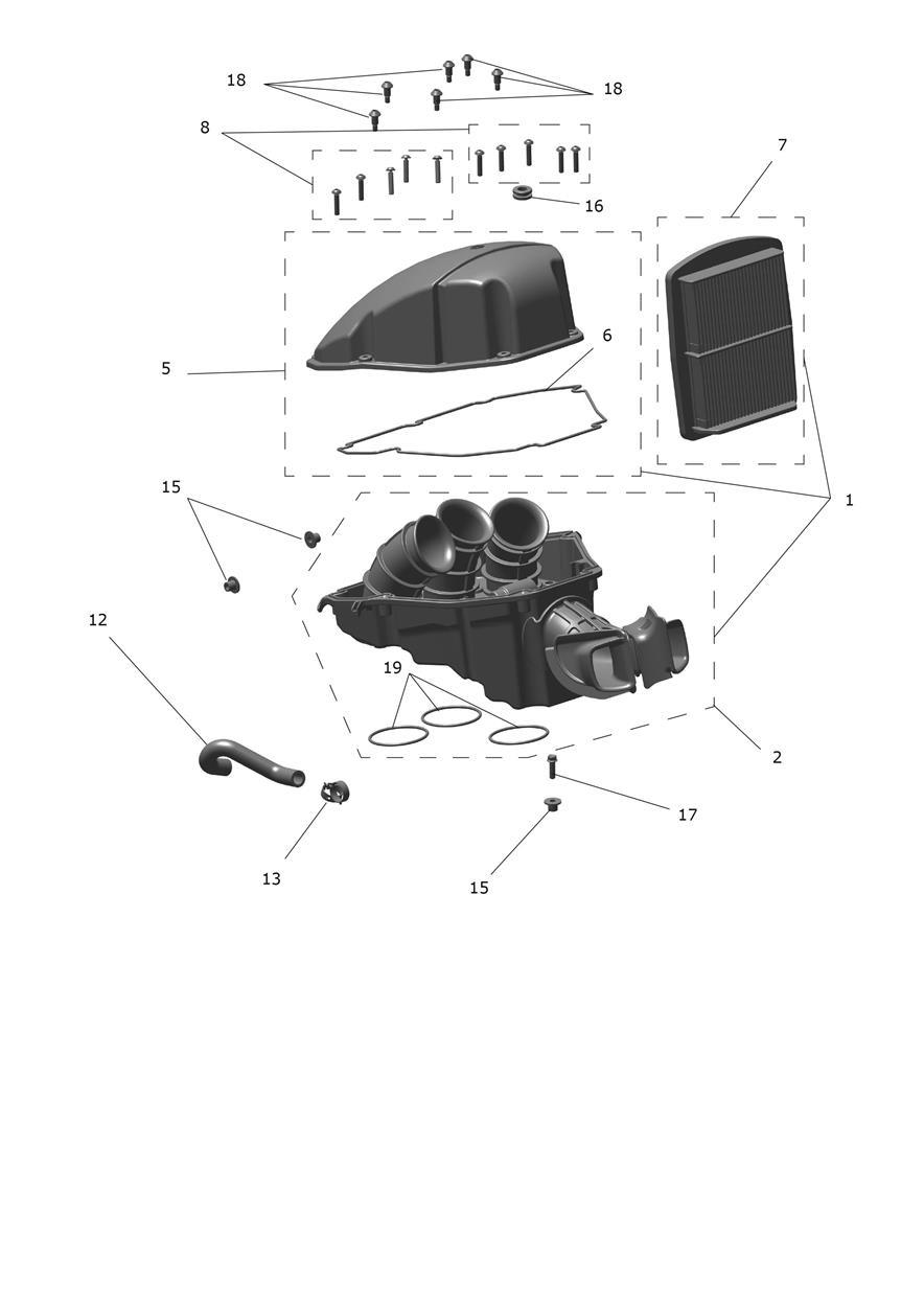 Airbox Assembly exploded diagram