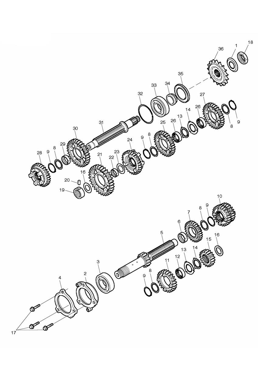 Transmission exploded diagram