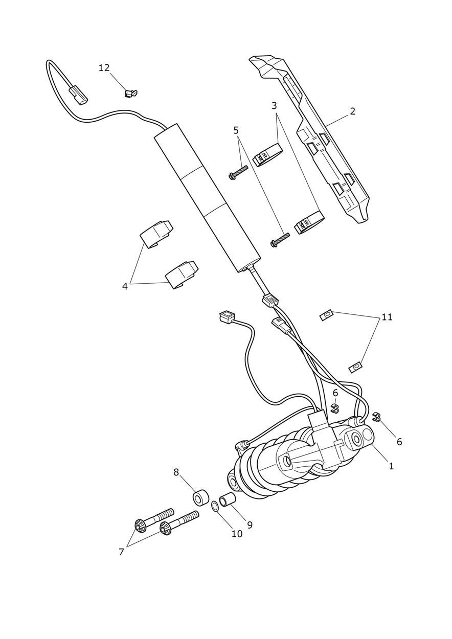 Rear Suspension Unit exploded diagram