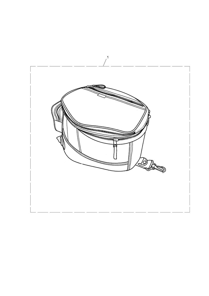 Magnetic Tank Bag, 20-30 Litre exploded diagram