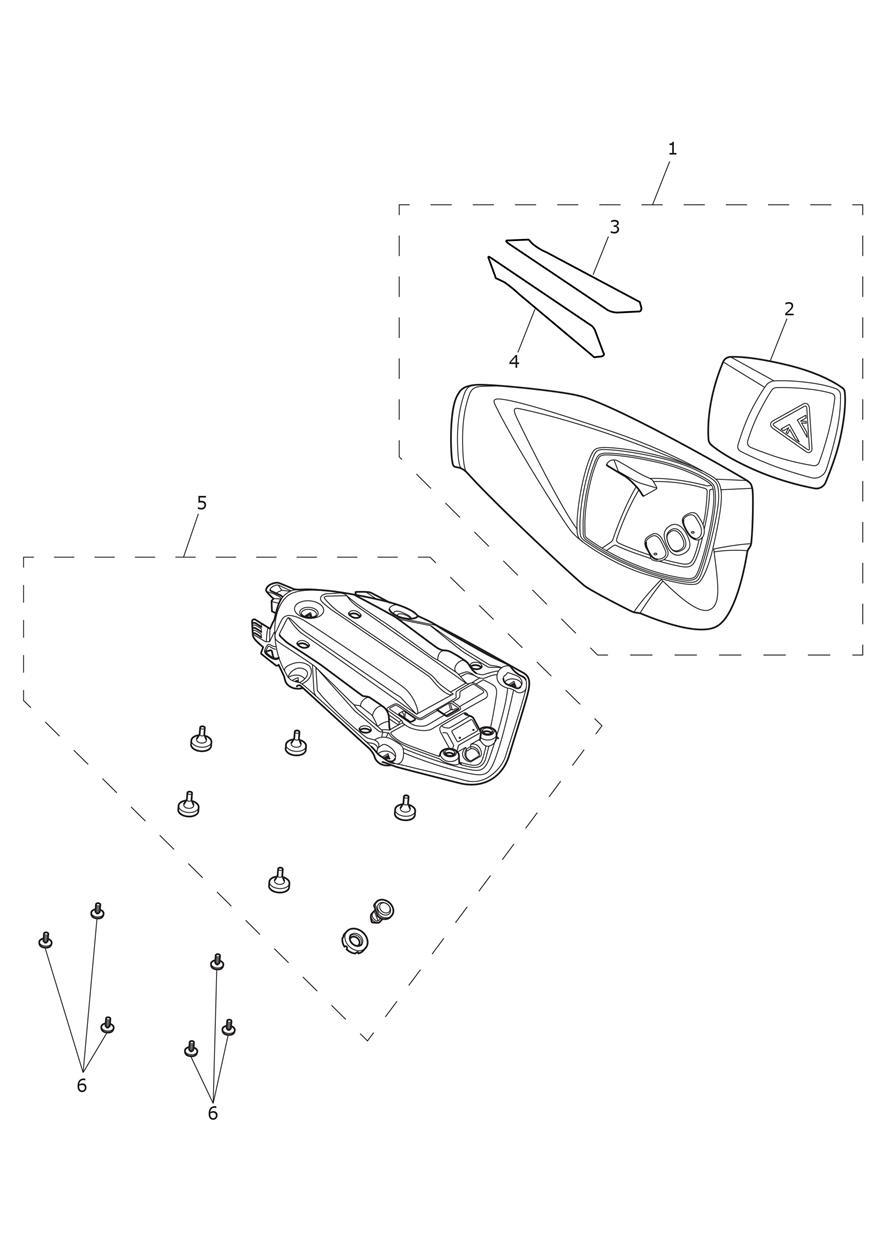 Seat Cowl exploded diagram