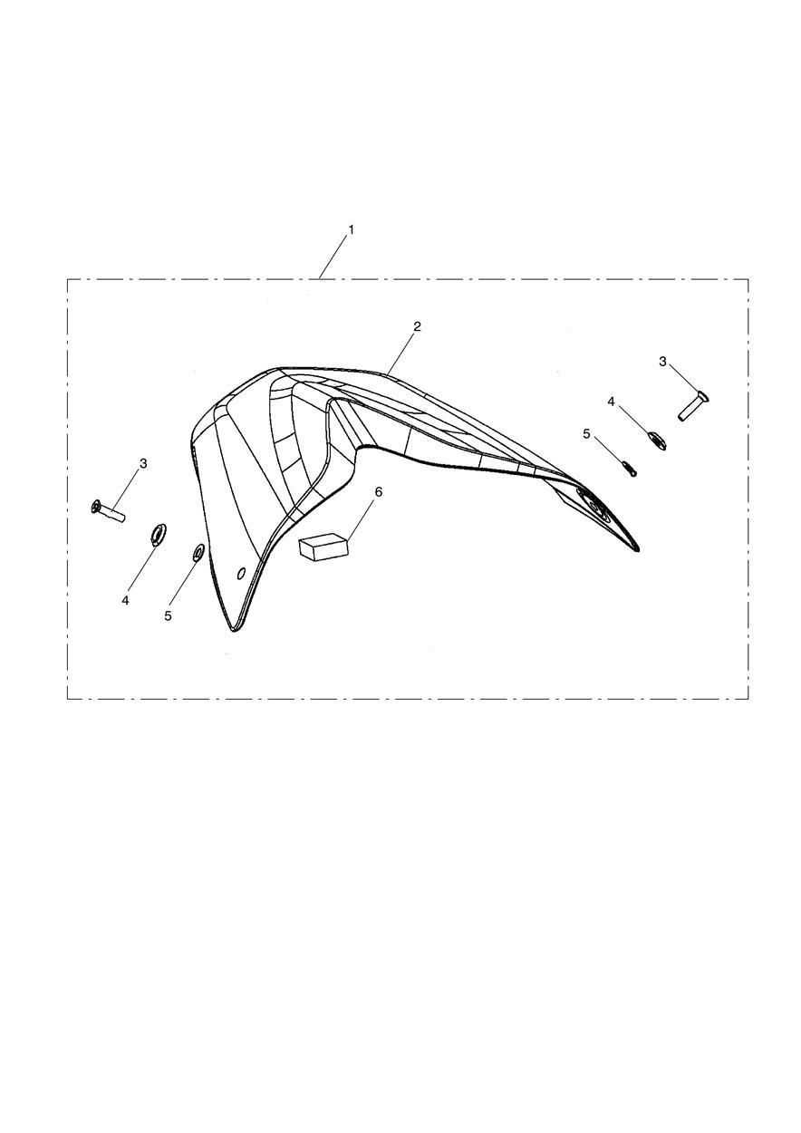 Seat Cowl Kit, Colour exploded diagram