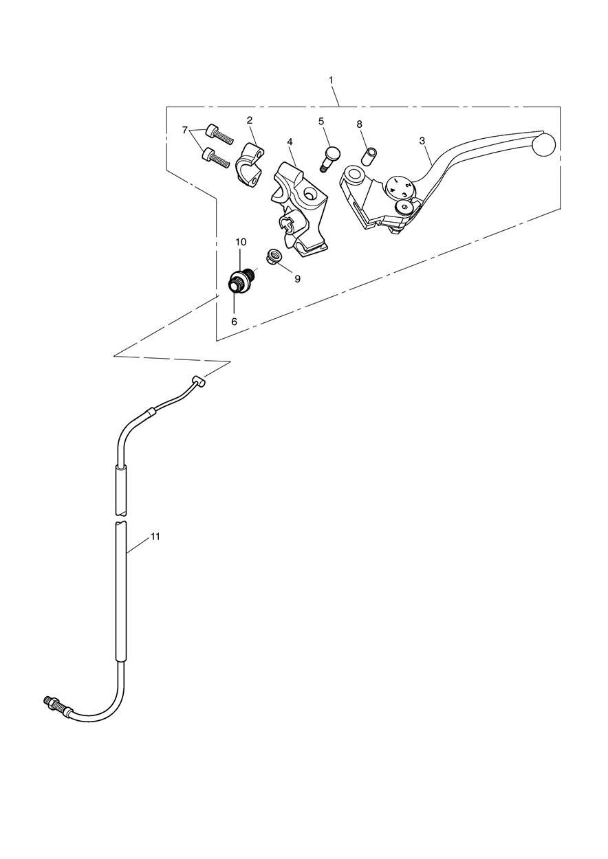 Clutch Controls exploded diagram