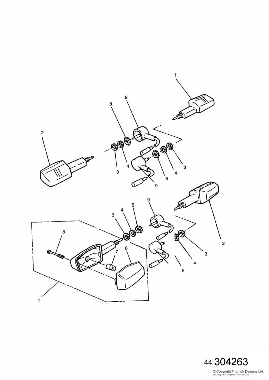 Indicators exploded diagram