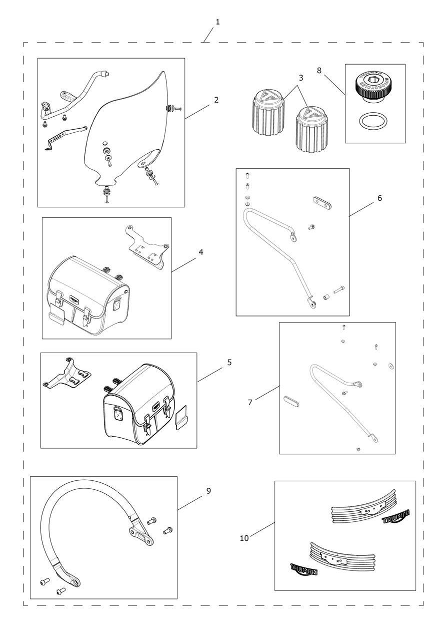 T120 & T120 Black exploded diagram