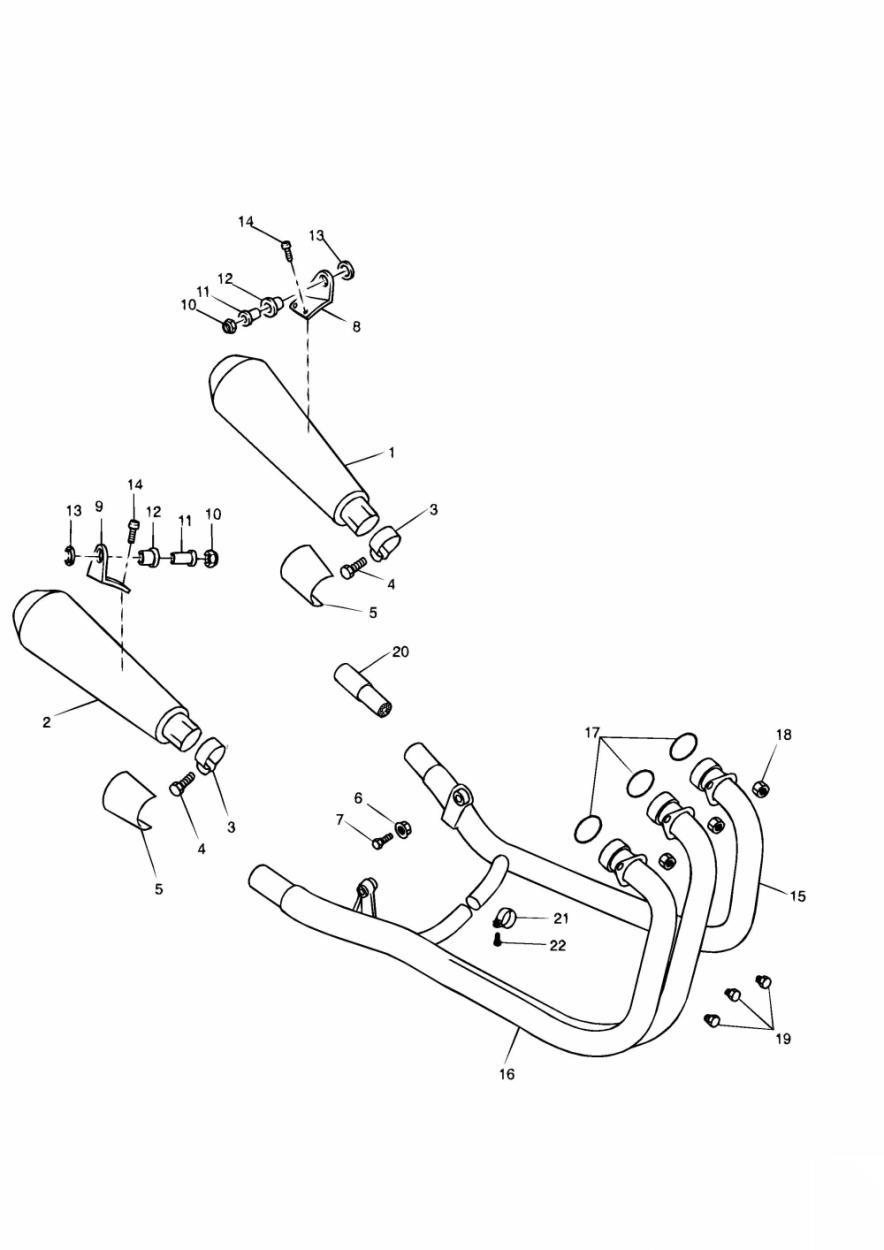 Exhaust System exploded diagram