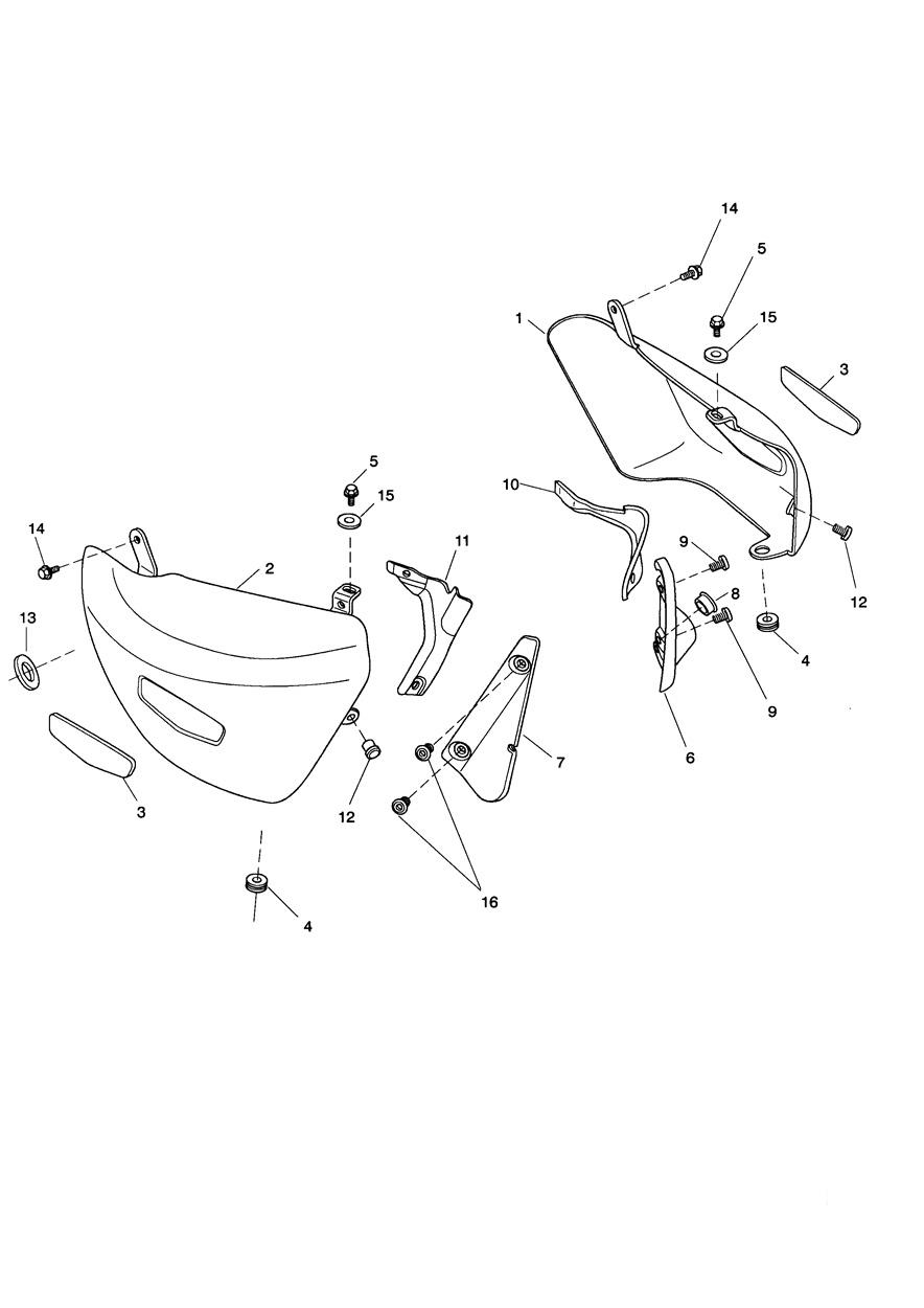 Side & Infill Panels exploded diagram