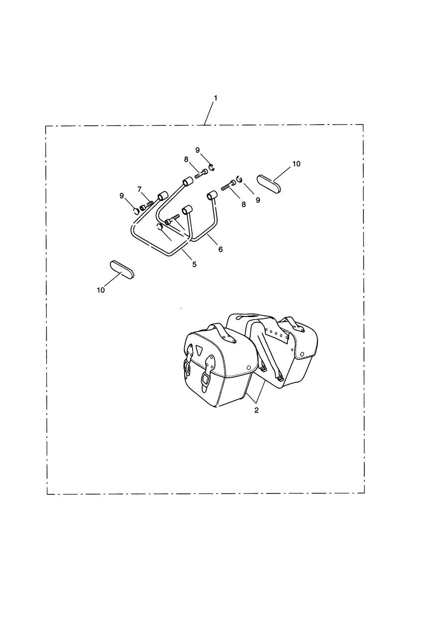 Pannier Kit, Leather, Type B exploded diagram