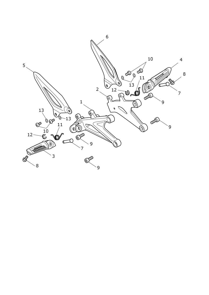 Foot Controls - Breitling Edition exploded diagram