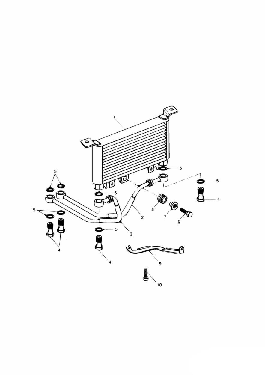 Oil Cooler exploded diagram