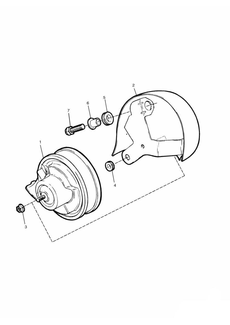 Horn/Horn Cover exploded diagram