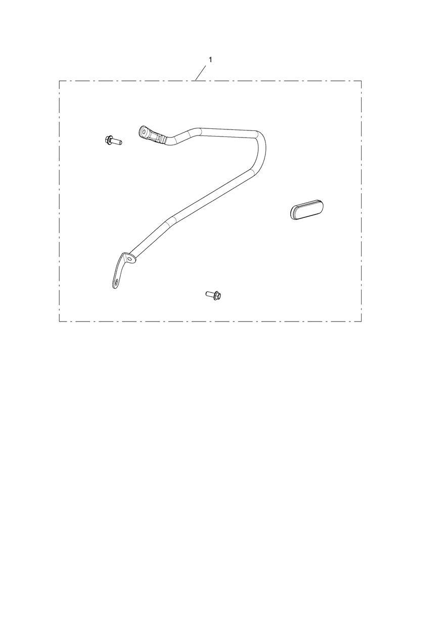 Pannier Rail Kit, LH exploded diagram